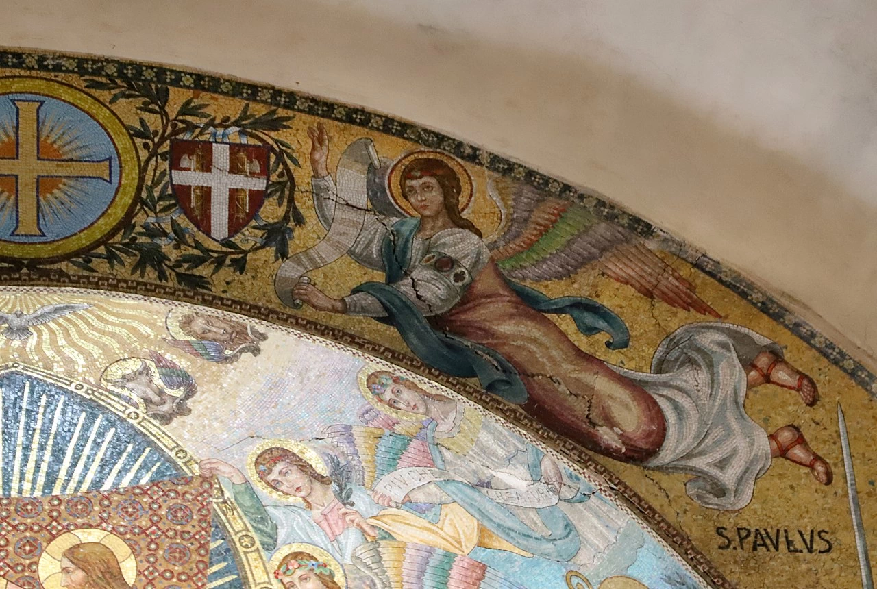 Incoronazione della Vergine - Abbazia di San Gaudenzio, dettaglio 2